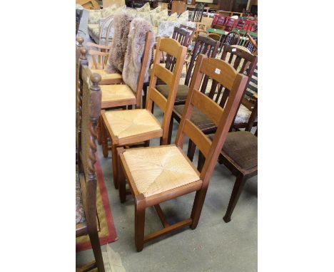4 oak ladder back chairs (M&S)