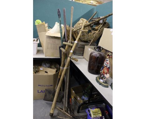 Selection of garden tools