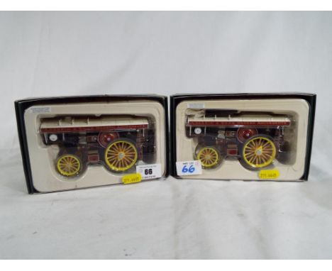 Two diecast 1:50 scale models, Fowler B6 Super Lion Showman's Engine, marked A Deakins & Sons, mint boxed - Est £40 - £50 (re