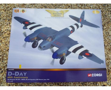 Corgi The Aviation Archive - a 1:32 scale DH Mosquito PR XVI - NS5502, No 544 Squadron RAF Benson June 1944, appears mint, bo