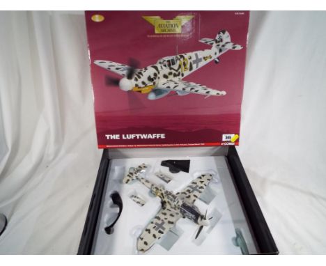 The Aviation Archive by Corgi - a 1:32 scale model, The Luftwaffe, model Messerschmitt BF109G-2 Yellow 12, appears mint in bo