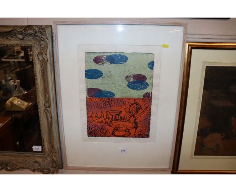 Tom Wood, pencil signed limited edition lithograph "Museum Objects"