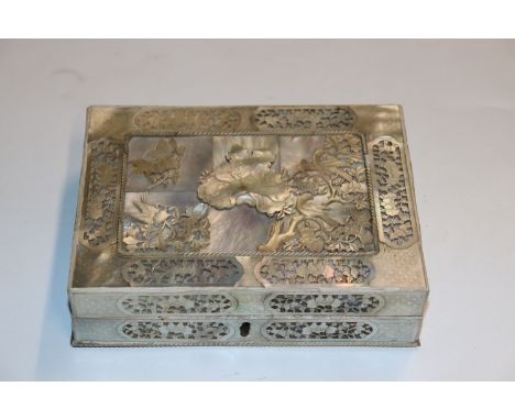A mother of pearl trinket box 