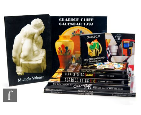 A collection of assorted ceramic reference books, to include The Rich Designs of Clarice Cliff, by Richard Green and Des Jone