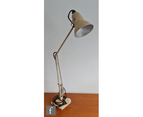 A mid 20th Century cream painted Anglepoise lamp, model 1227, designed by George Carwardine for Herbert Terry &amp; Sons Ltd,
