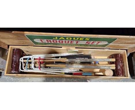 A vintage Jacques croquet set in box&nbsp;