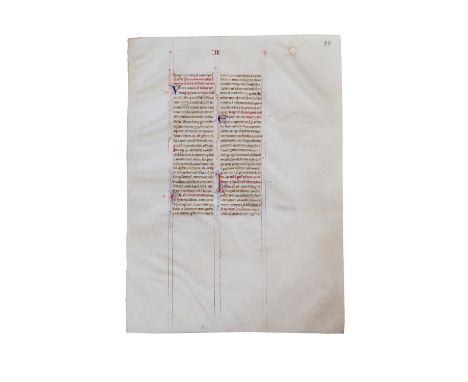 Peter Lombard, Libri quatour sententiarum, in Latin, decorated manuscript on parchment [northern France (Paris), thirteenth c