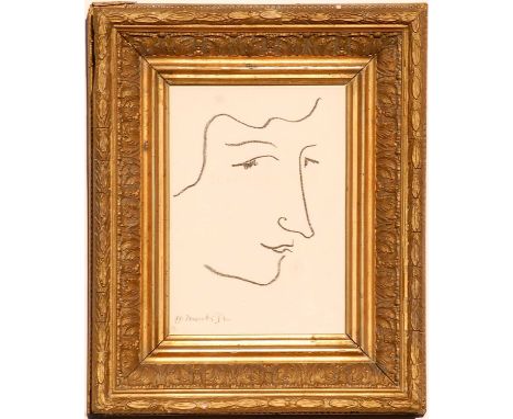 HENRI MATISSE 'Portrait of Colette', original Lithograph, Edition: 3000, Ref: Andre Sauret, numbered original justification p