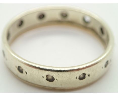 9ct gold band ring size K 2.3g 