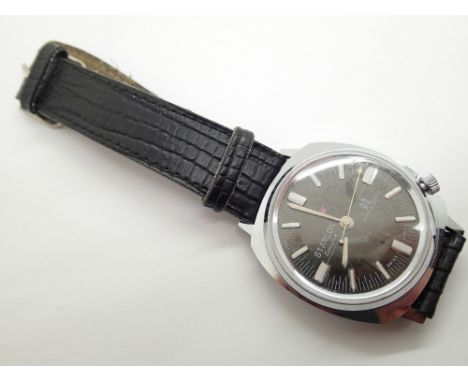 Gents Starlon Executive vintage wristwatch on leather strap 