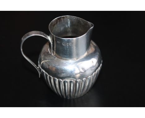 Silver Cream Jug, Fully Hallmarked For London Q 1891, Makers Mark For Edward John Haseler &amp; Noble, Height 75mm, Weight 84