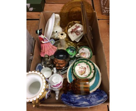A box of assorted, to include Royal Worcester, Maling etc.