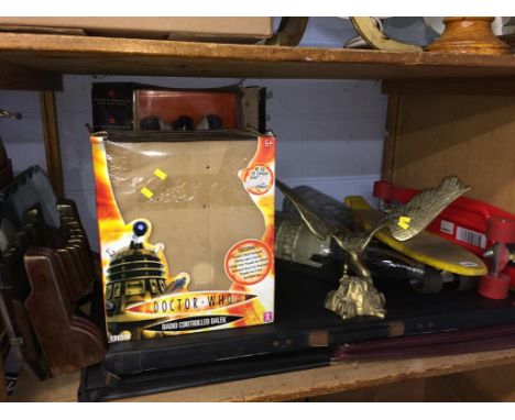 A shelf of assorted