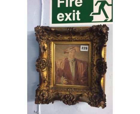 Watercolour, unsigned, 'Portrait of King Henry VI', 17cm x 14cm