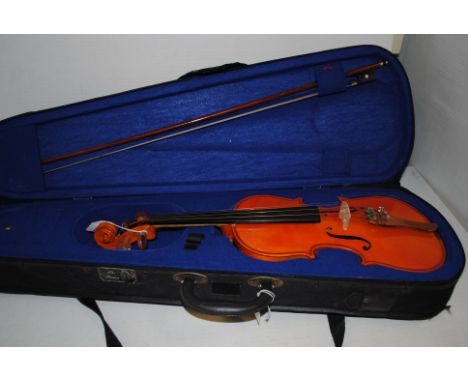 Violin, Stentor student violin 13" good condition with bow and case