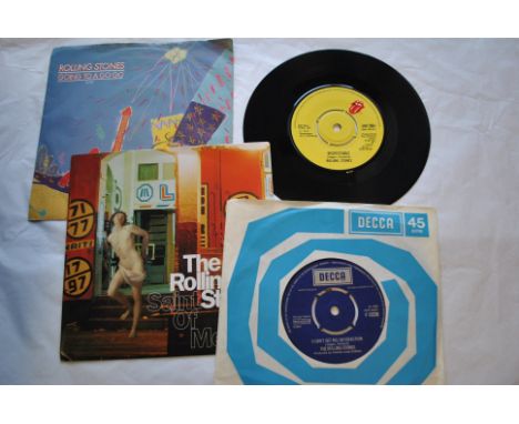 Rolling Stones 7" Singles, over fifty Rolling Stones 7" Singles with title including Respectable, Saint of Me, Satisfaction, 