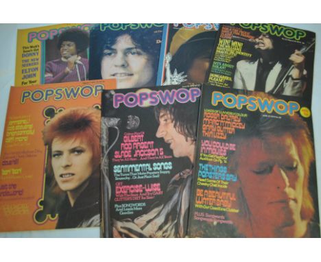 Popswop Magazines, twenty Popswop Magazines from 1973 with cover stars including Michael Jackson, David Bowie, Elton John, Ma