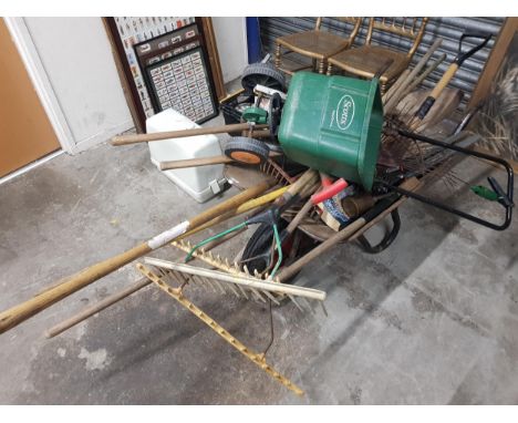 WHEELBARROW &amp; GARDENING TOOLS 