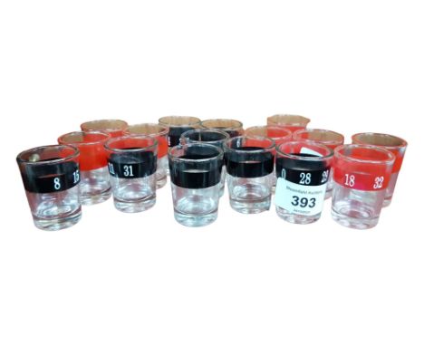 SET OF VINTAGE SHOT GLASSES