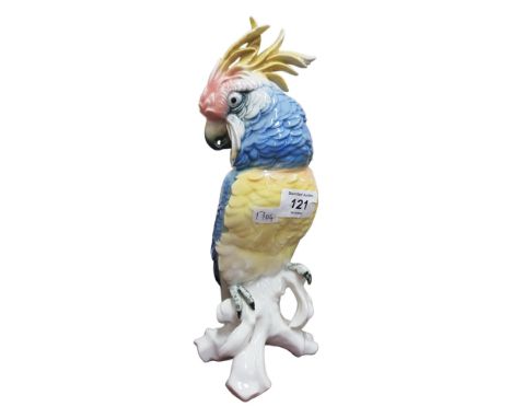 LARGE VINTAGE KARL ENS PARROT 28CM TALL 