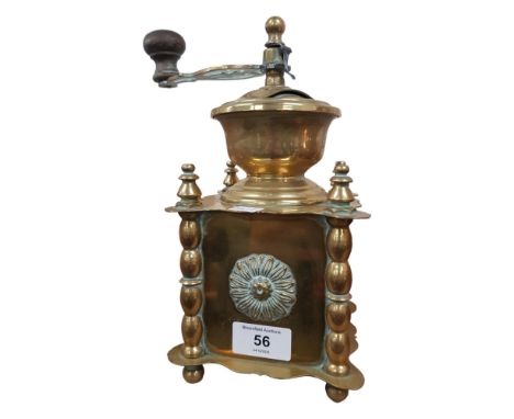 BRASS COFFEE GRINDER 