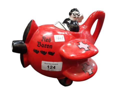 CARLTONWARE RED BARON TEAPOT 