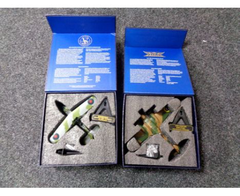 Two boxed Oxford 1:72 scale die cast model aircraft, Supermarine Seagull Mk V (Walrus) and Avro Anson Mk I. (2) 