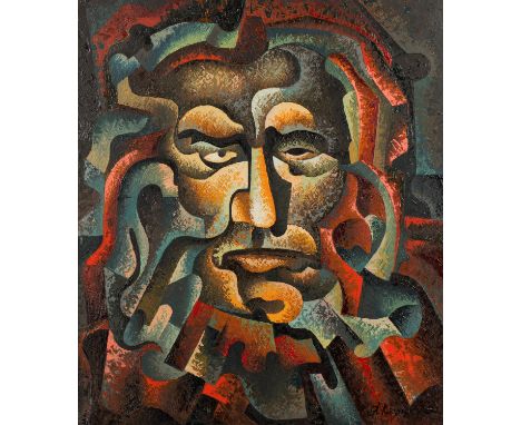 ANATOLY KRYNSKY (UKRAINIAN B. 1937) Portrait of Schopenhauer, 1984 oil on canvas 71.3 x 61 cm (28 1/8 x 24 in.)  signed and d