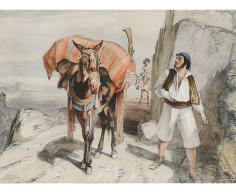 John Frederick Lewis RA (1804-1876) Nineteen plates from 'Sketches of Spain and Spanish character', comprising Mosque at Cord