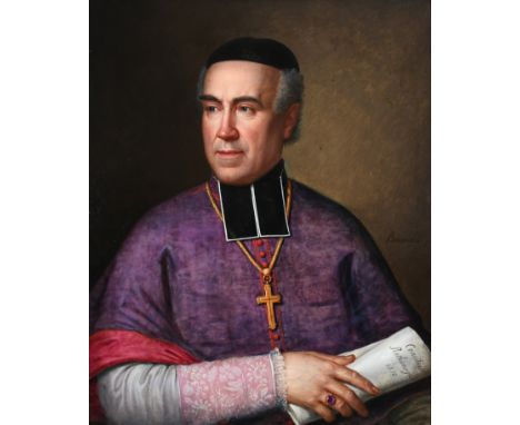 Benoist Benjamin Bonvoisin (French 1788-1860) Portrait of Louis-Marie-Edmond Blanquart de Bailleul (1795-1868), Archbishop of