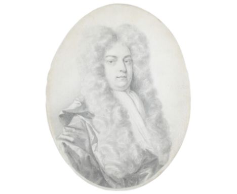 Thomas Forster (c.1677-1712) Portrait miniature of a gentleman, half-length, in a long-flowing wig Indistinctly signed T*** (