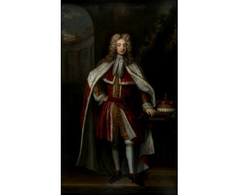 Thomas Murray (Scottish 1663-1734) Portrait of Edward, 8th Baron Dudley and 3rd Baron Ward (1683-1704), full length, wearing 