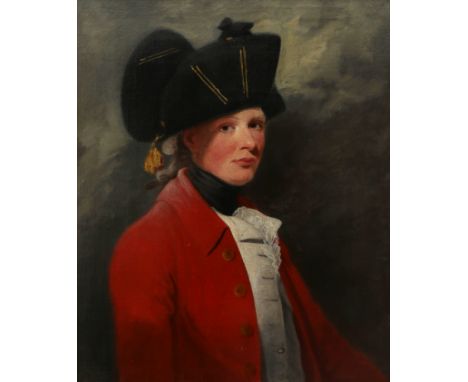 Attributed to David Martin (Scottish 1737-1797) Portrait of Alexander Nowell MP (1761-1842), as an ensign in the army of the 