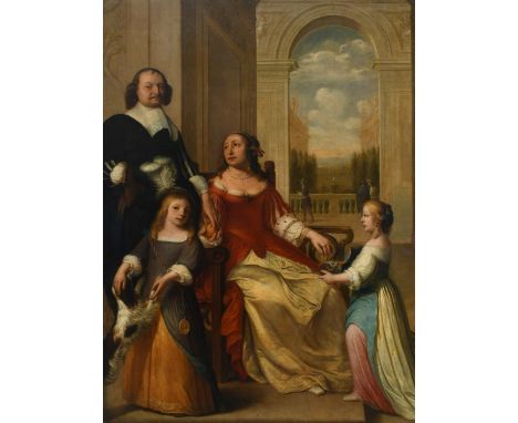 Guillaume de Fal (Flemish 17th century) Portrait of Louis Henry, Prince of Nassau-Dillenburg (1594-1662) and his family, full