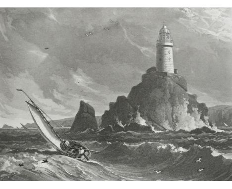 William Daniell RA (1769-1837) Thirteen plates from 'A Voyage Round Great Britain', comprising The long-ships light house off
