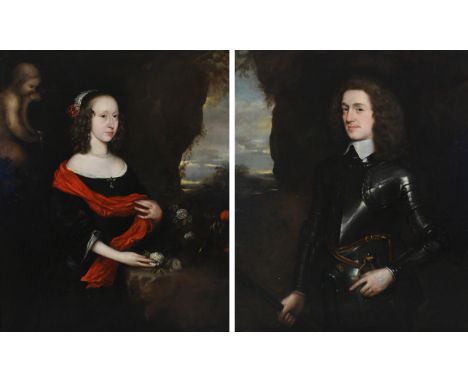 Circle of Robert Walker Portrait of Colonel William Helyar of Coker Court (1621-1697), three-quarter length, wearing armour; 