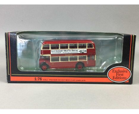 LOT OF DIE-CAST MODEL BUSES,predominantly Corgi, including original omnibus with some EFE