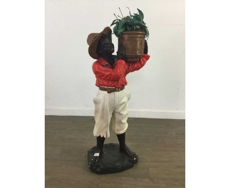COMPOSITE FIGURAL PLANTER,90cm high