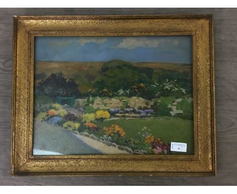 BRITISH SCHOOL,ON THE SOUTH COAST,oil on board,framed and under glass,39cm x 49cm overall, along with a colour print of Derwe