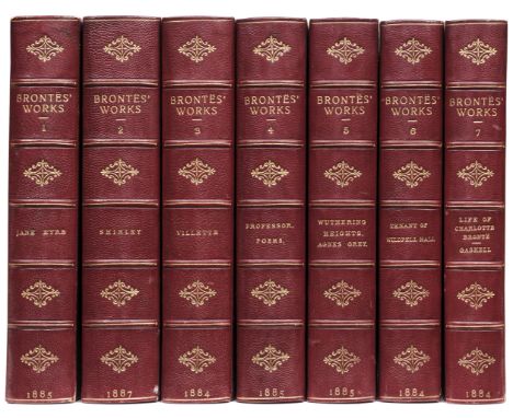 Brontë (Charlotte). Life and Works of Charlotte Brontë and Her Sisters, 7 volumes, London: Smith, Elder, &amp; Co., 1884-87, 