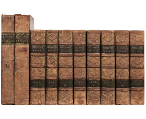 Aesop. The Fables of Aesop, with a Life of the Author, 2 volumes, London: John Stockdale, 1793, engraved title to each with v