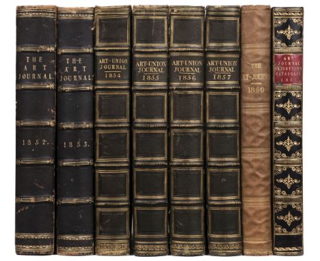 Art Journal. The Art Journal, 7 volumes, 1852-1860, comprising 1852-57 &amp; 1860, numerous engraved plates and illustrations