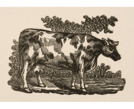 * Bewick (Thomas, 1753-1828). Horse, Elephant, &amp; Cow, three original wood engraved boxwood printing blocks, the first sho
