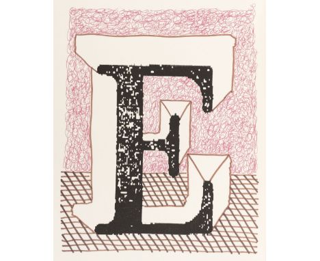 Hockney (David). Hockney's Alphabet, edited by Stephen Spender, London: Faber and Faber for the Aids Crisis TYrust, 1991, 26 