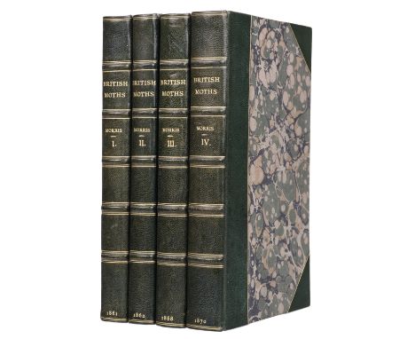 Morris (Francis Orpen). A Natural History of British Moths, 4 volumes, 1st edition, London: Longman, Green, Longman, and Robe