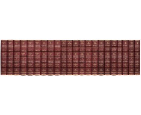 Thackeray (William Makepeace). Works, 22 volumes, London: Smith, Elder &amp; Co., 1874-76, frontispieces and additional title
