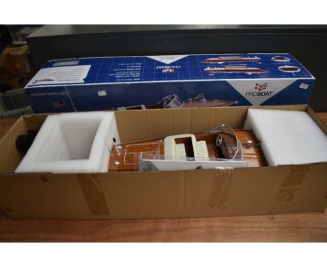A radio controlled model Pro Boat, Volere 22, length 60cm, with controller in original box