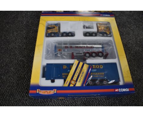 A Corgi limited edition 1:50 scale Hauliers of Renown set, D R Macleod of Stornoway, mirrors unattached and present, certific