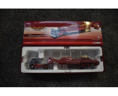 A Corgi limited edition 1:50 scale diecast, Hauliers of Renown, Atkinson Borderer Tandem Axel Trailer and Canvas Load, Adam J