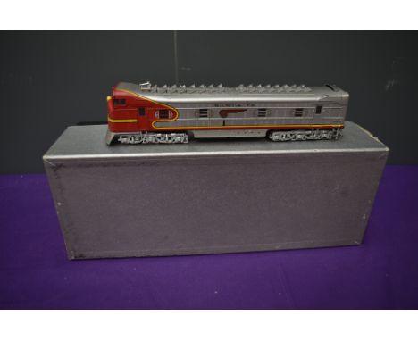 A Hallmark Models Inc American Brass HO scale 1 &amp; 10 Bulldog Diesel Santa Fe Locomotive, in original box